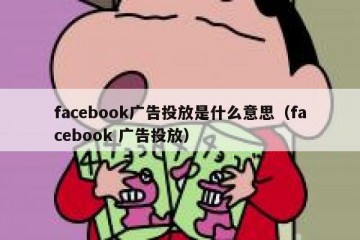 facebook广告投放是什么意思（facebook 广告投放）