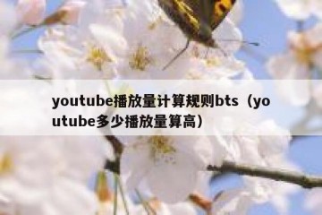 youtube播放量计算规则bts（youtube多少播放量算高）