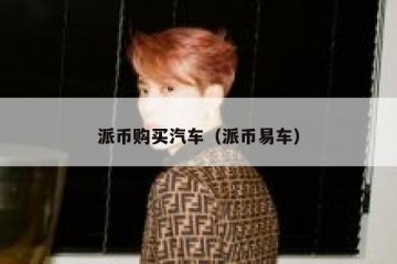 派币购买汽车（派币易车）