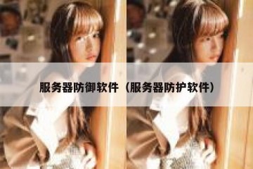 服务器防御软件（服务器防护软件）