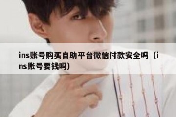 ins账号购买自助平台微信付款安全吗（ins账号要钱吗）