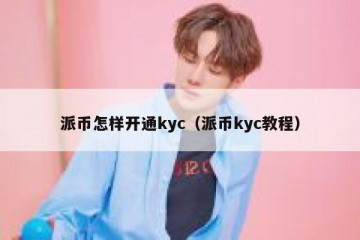 派币怎样开通kyc（派币kyc教程）