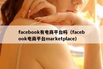 facebook有电商平台吗（facebook电商平台marketplace）