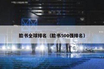 脸书全球排名（脸书500强排名）