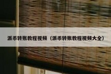 派币转账教程视频（派币转账教程视频大全）