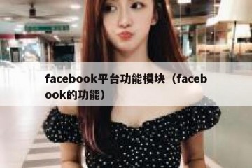 facebook平台功能模块（facebook的功能）