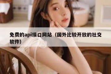 免费的api接口网站（国外比较开放的社交软件）