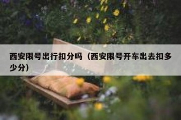 西安限号出行扣分吗（西安限号开车出去扣多少分）