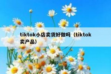 tiktok小店卖货好做吗（tiktok卖产品）