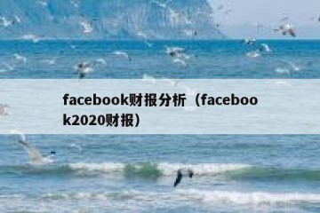 facebook财报分析（facebook2020财报）