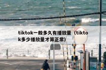 tiktok一般多久有播放量（tiktok多少播放量才算正常）