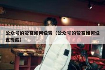 公众号的赞赏如何设置（公众号的赞赏如何设置提醒）