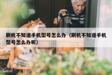 刷机不知道手机型号怎么办（刷机不知道手机型号怎么办呢）