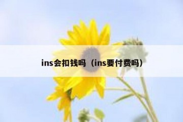 ins会扣钱吗（ins要付费吗）