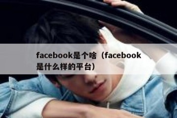 facebook是个啥（facebook是什么样的平台）