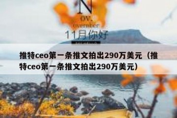 推特ceo第一条推文拍出290万美元（推特ceo第一条推文拍出290万美元）