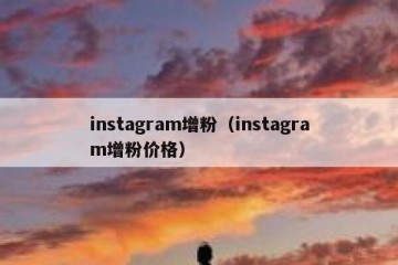 instagram增粉（instagram增粉价格）