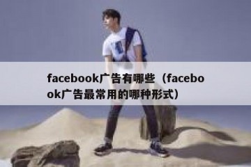 facebook广告有哪些（facebook广告最常用的哪种形式）