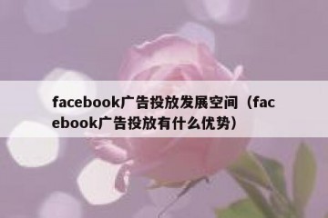 facebook广告投放发展空间（facebook广告投放有什么优势）