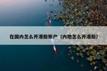 在国内怎么开港股账户（内地怎么开港股）
