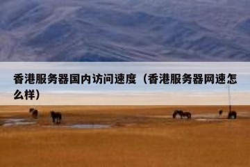 香港服务器国内访问速度（香港服务器网速怎么样）