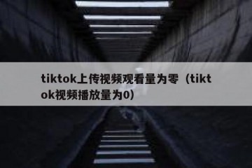 tiktok上传视频观看量为零（tiktok视频播放量为0）