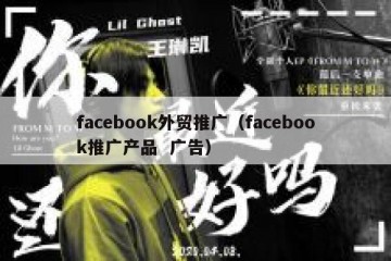 facebook外贸推广（facebook推广产品  广告）