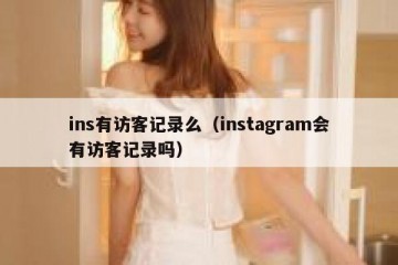 ins有访客记录么（instagram会有访客记录吗）