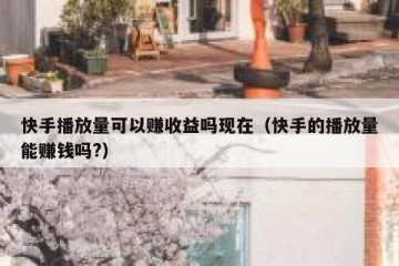 快手播放量可以赚收益吗现在（快手的播放量能赚钱吗?）