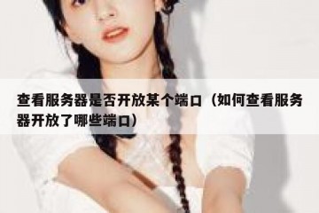 查看服务器是否开放某个端口（如何查看服务器开放了哪些端口）