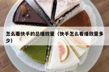 怎么看快手的总播放量（快手怎么看播放量多少）