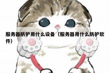 服务器防护用什么设备（服务器用什么防护软件）