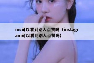 ins可以看到别人点赞吗（instagram可以看到别人点赞吗）