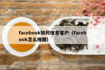 facebook如何搜索客户（facebook怎么搜图）
