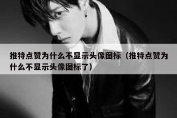 推特点赞为什么不显示头像图标（推特点赞为什么不显示头像图标了）