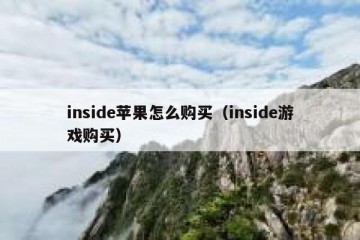 inside苹果怎么购买（inside游戏购买）