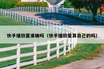 快手播放量准确吗（快手播放量算自己的吗）