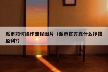 派币如何操作流程图片（派币官方靠什么挣钱盈利?）