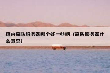 国内高防服务器哪个好一些啊（高防服务器什么意思）