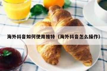 海外抖音如何使用推特（海外抖音怎么操作）