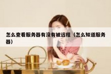 怎么查看服务器有没有被远程（怎么知道服务器）