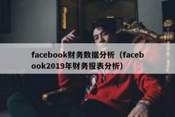 facebook财务数据分析（facebook2019年财务报表分析）