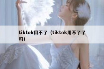 tiktok用不了（tiktok用不了了吗）
