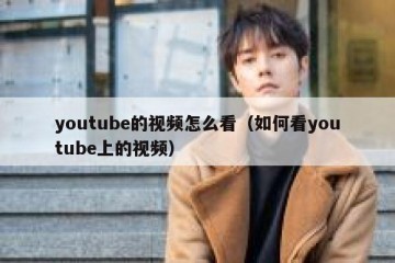 youtube的视频怎么看（如何看youtube上的视频）