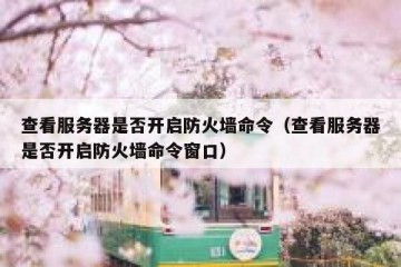 查看服务器是否开启防火墙命令（查看服务器是否开启防火墙命令窗口）