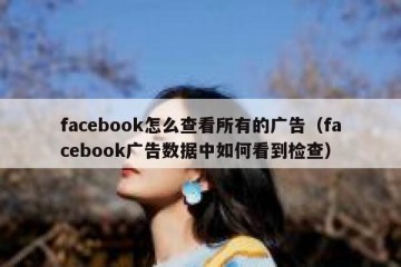 facebook怎么查看所有的广告（facebook广告数据中如何看到检查）