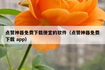 点赞神器免费下载便宜的软件（点赞神器免费下载 app）