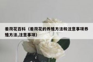 姜荷花百科（姜荷花的养殖方法和注意事项养殖方法,注意事项）