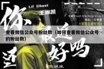 查看微信公众号粉丝数（如何查看微信公众号的粉丝数）