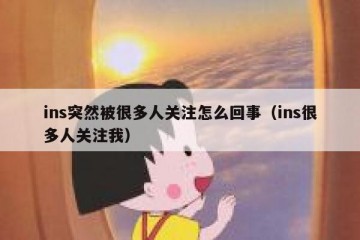 ins突然被很多人关注怎么回事（ins很多人关注我）